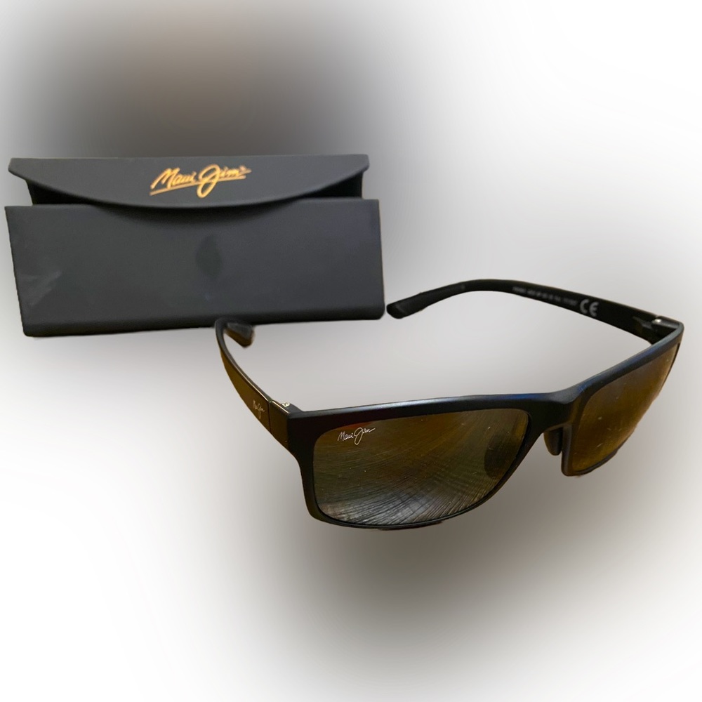 Maui Jim Men's and Women's POKOWAI Arch Polarized Rectangular Sunglasses